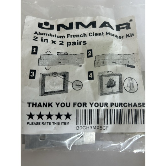 Versatile‎ 2" French Cleat Hanger Kit Heavy Duty French Cleats for Secure Wall - Picture 1 of 4